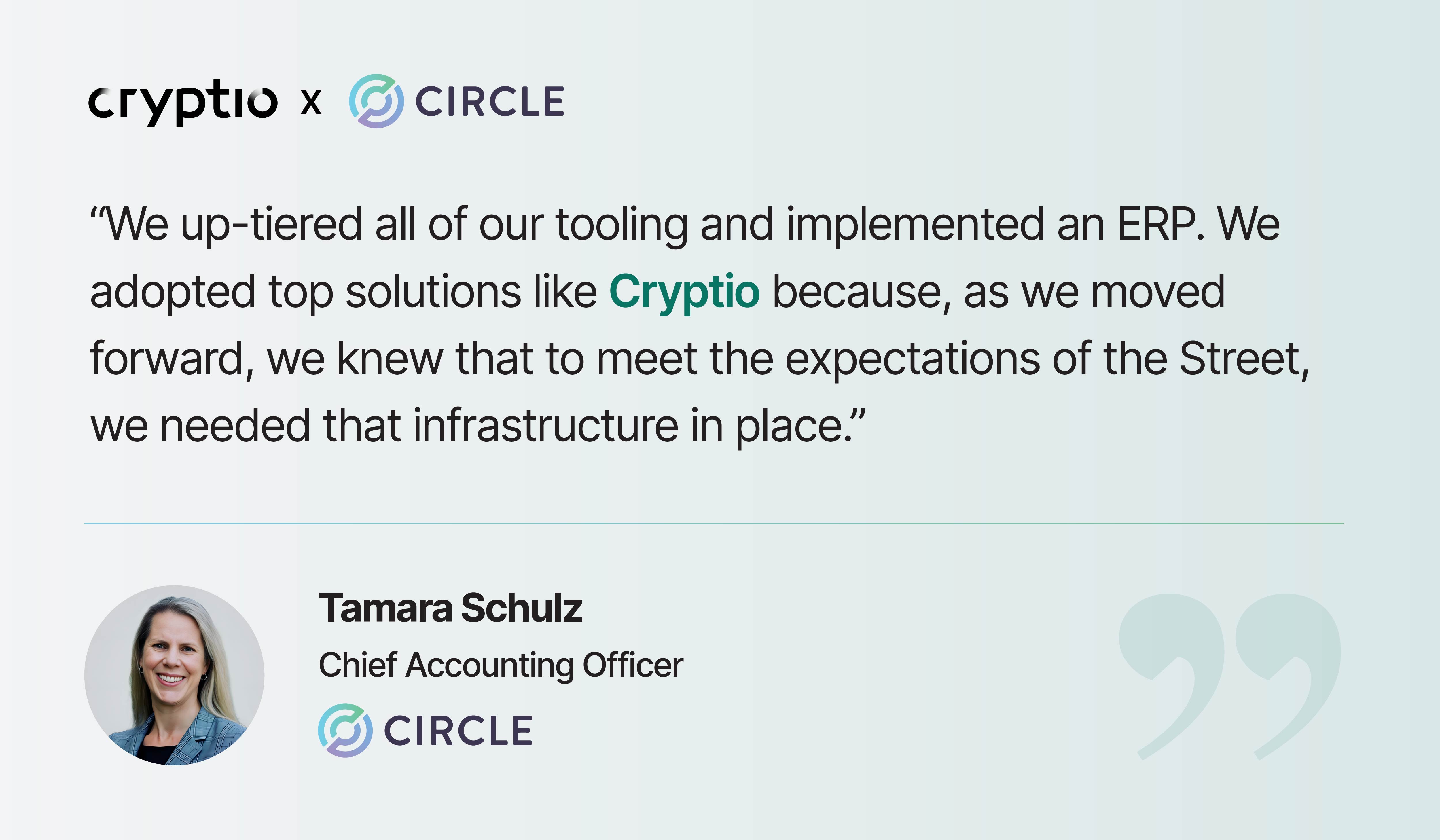 Circle x Cryptio quote hubspot
